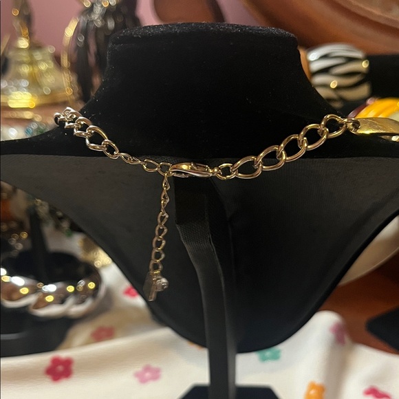 Alm Soho silver tone modernist collar - Picture 2 of 3